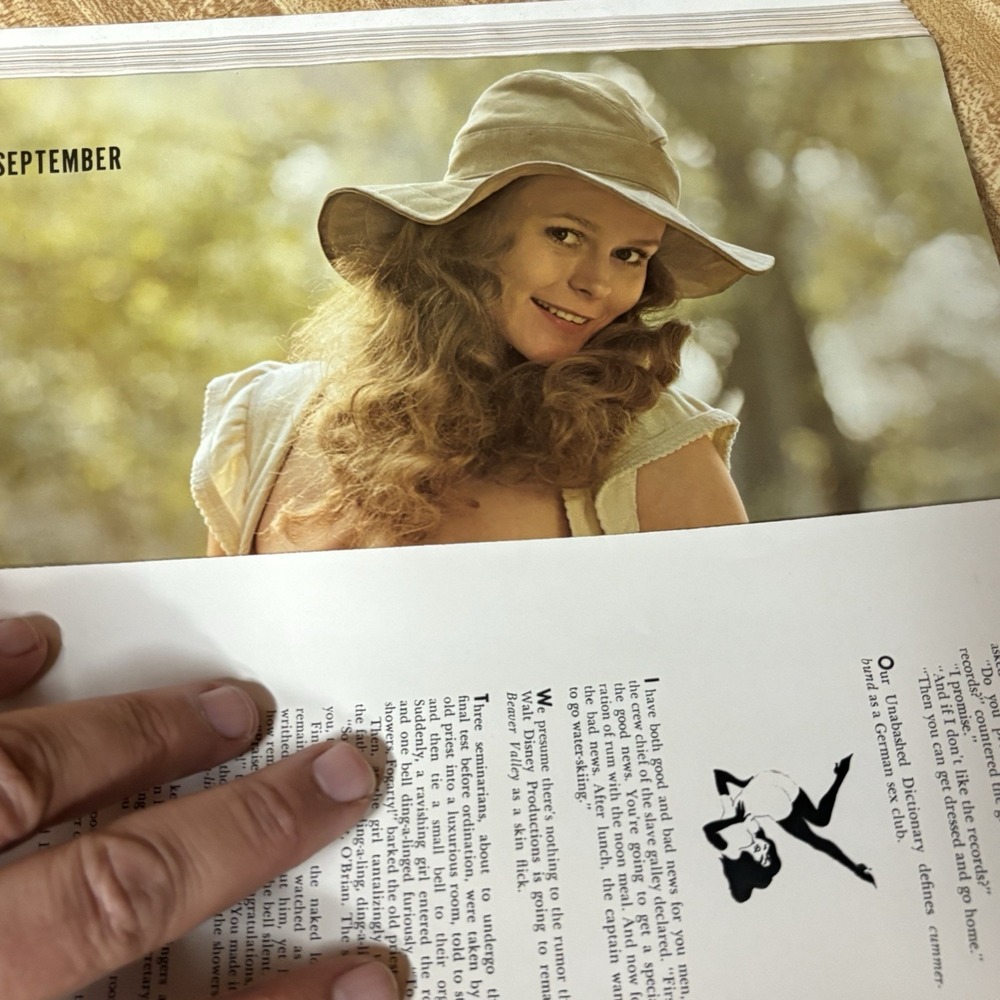 883   Playboy Adult Magazine  September   1972   Tattoos Susan Miller Centerfold - Picture 3 of 3